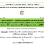 EISMV : Soutenance de Master : Amélioration de l’analyse des données sur la situation épidémiologique de la rage animale et humaine en république de Guinée sur la période 2018 à 2020