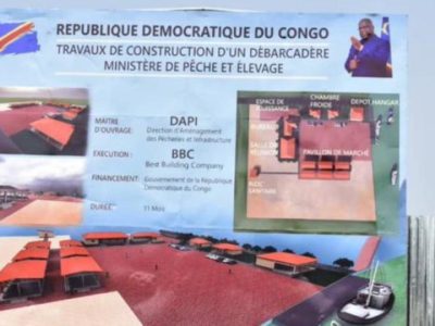 RDC : le ministère de la Pêche et Élevage prépare l’inauguration du débarcadère intégré