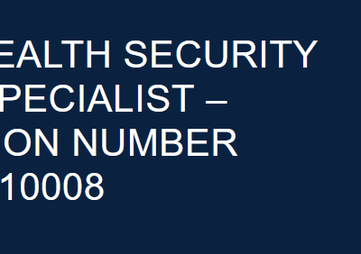 Global Health Security Agenda Specialist – Solicitation Number 72062424R10008