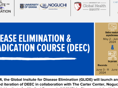 Apply now to our Disease Elimination & Eradication Course (DEEC)
