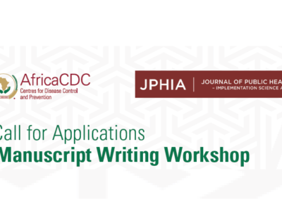 Call for Applications Manuscript Writing Workshop