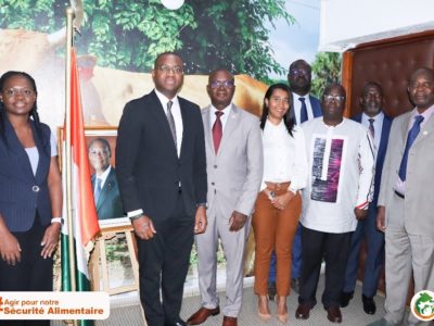 Côte d’Ivoire : Le Ministre Sidi Tiémoko TOURE a reçu en audience à son cabinet une délégation de la FAO