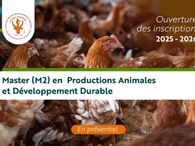 EISMV : Ouverture de l’inscription du Master (M2) en Productions Animales et Développement Durable