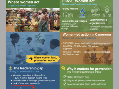 Cameroon: From markets to laboratories, women are on the frontline of One Health—yet still under-represented in decision-making