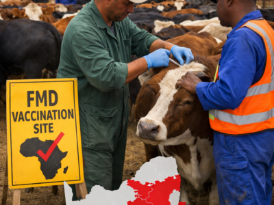 Fièvre aphteuse : l’Afrique du Sud passe à l’offensive avec une stratégie “indemne avec vaccination” et une vaccination de masse dès février 2026