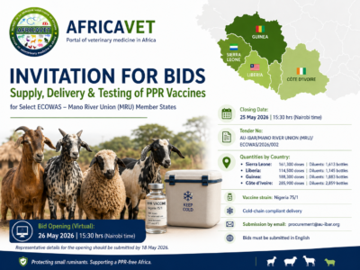 Supply, Delivery, Testing & Commissioning of PPR Vaccines to the Select Economic Community of West African States (ECOWAS)